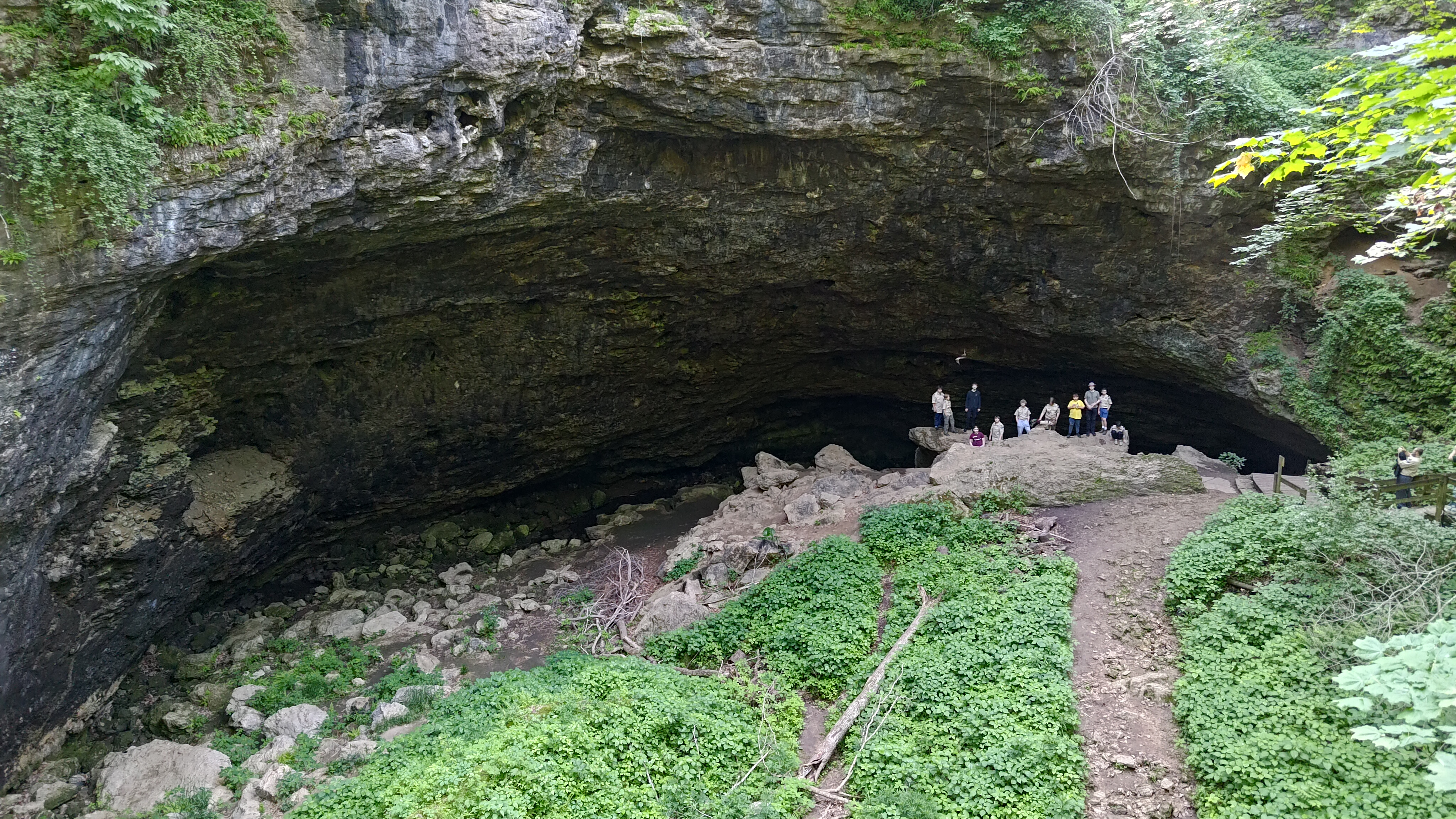 Scouts at Maquoketa Caves